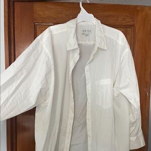 Ava & Viv Oversized White Button Down Shirt